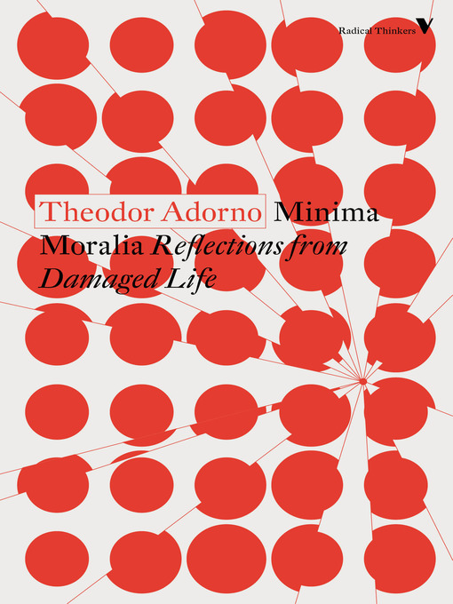 Title details for Minima Moralia by Theodor Adorno - Available